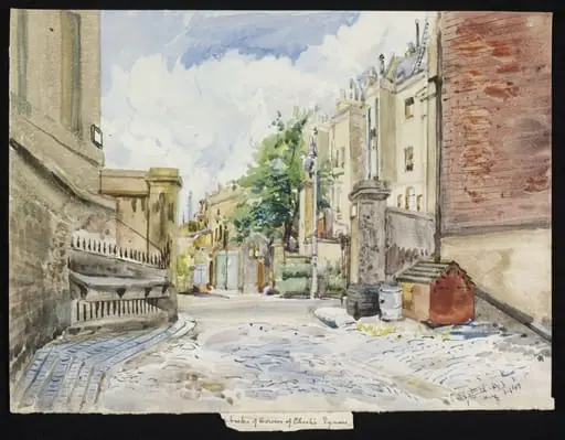 Backs of Houses, Chester Square, S.W.1.