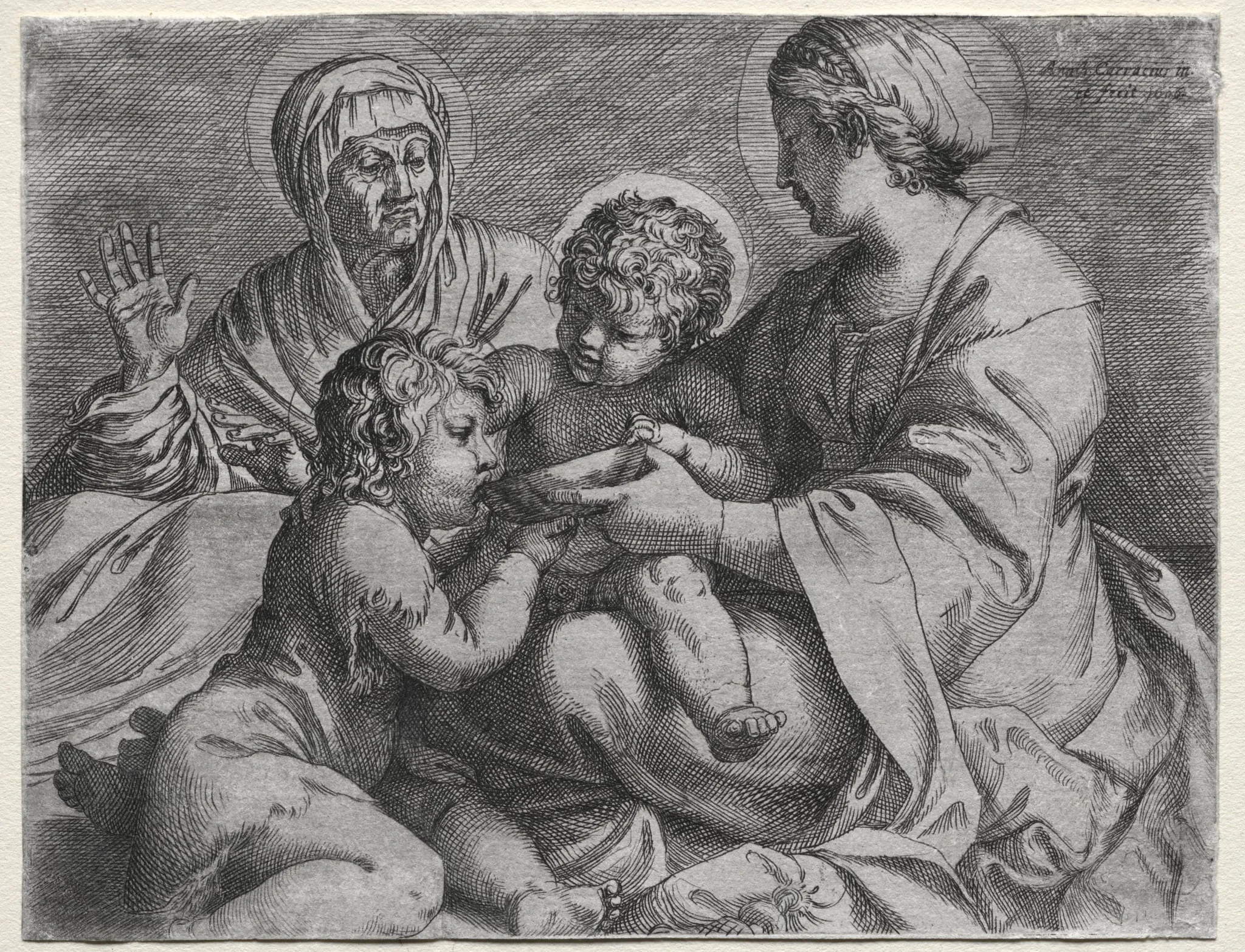 Madonna with the Bowl, by Annibale Carracci, 1606