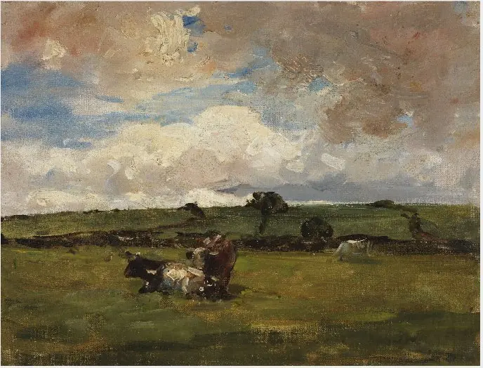 Pastures, a Cloudy Day