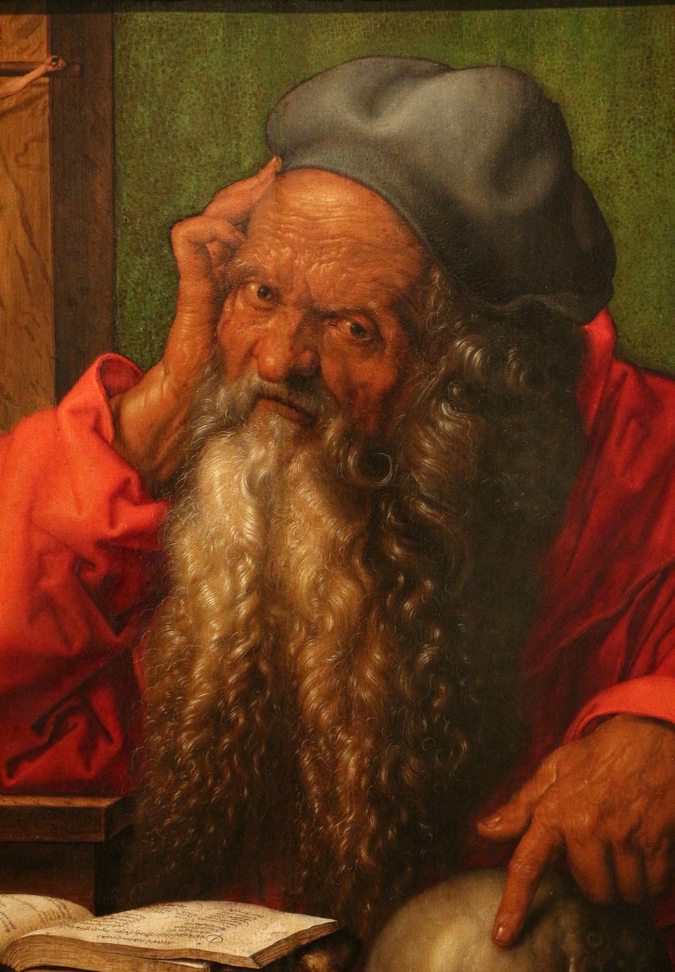Saint Jerome in His Study, by Albrecht Dürer, oil, 1521
