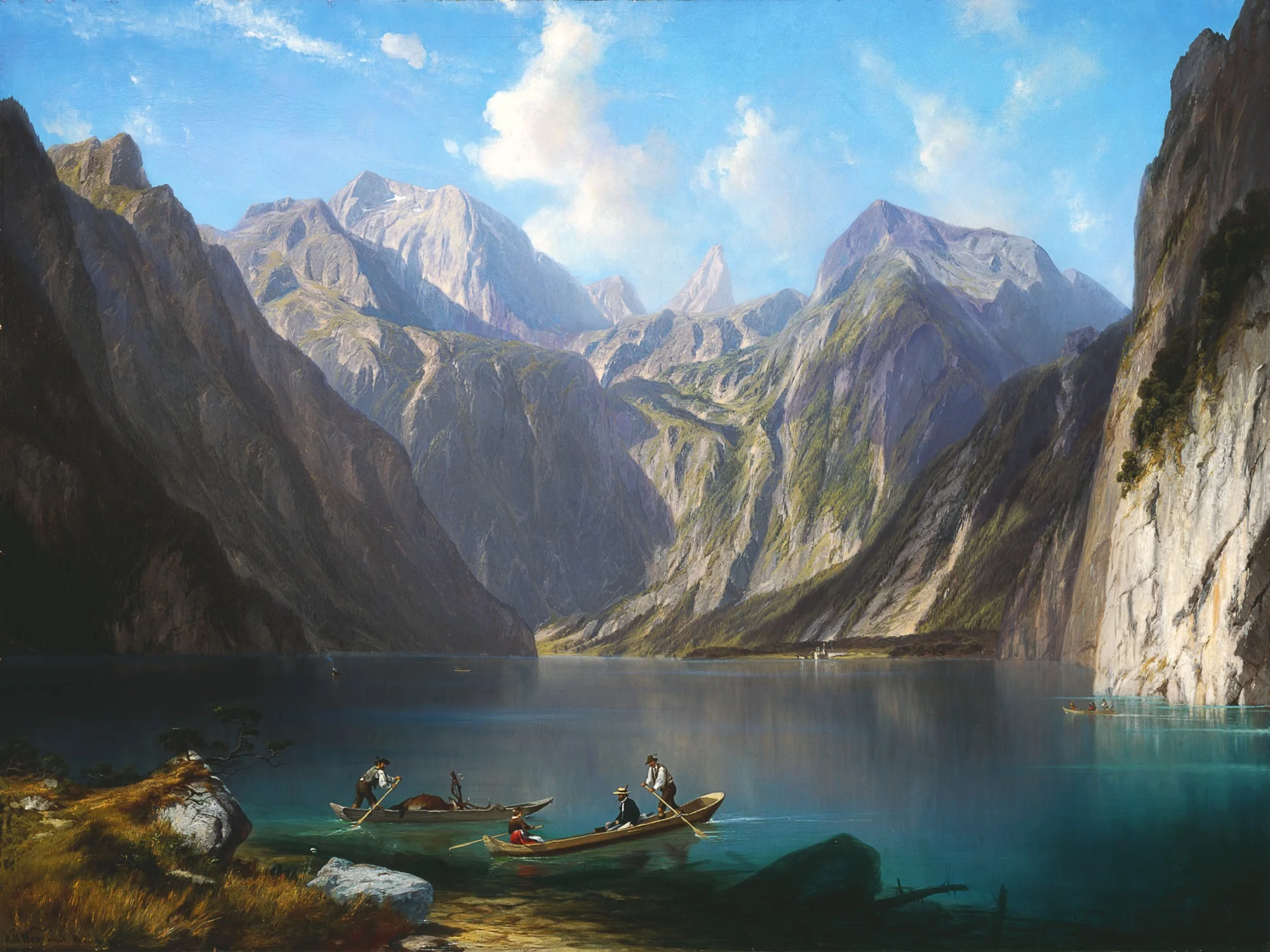 Konigsee, by Willibald Wex, oil, 1873