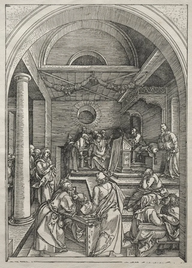 Life of the Virgin:  Christ Among the Doctors, by Albrecht Dürer, 1504
