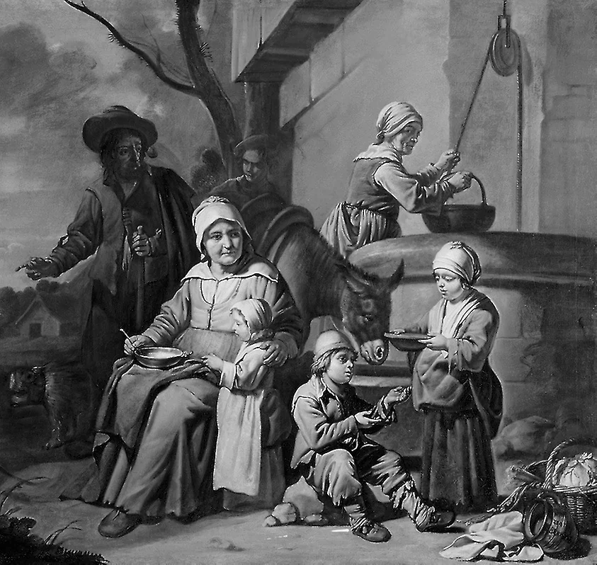 Peasant Family at a Well