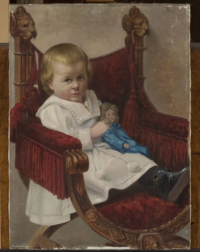 Child in an armchair