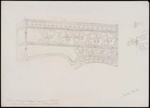 Details of ironwork in church of St. Maria in Capitol, Cologne