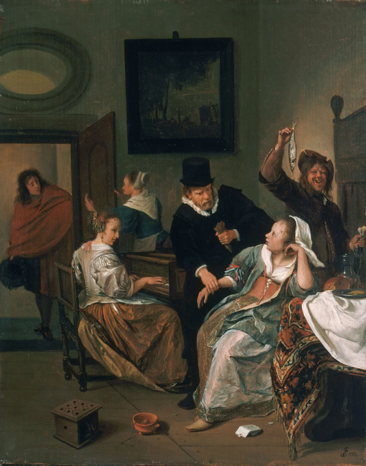 The Doctor's Visit, by Jan Steen, oil, 1663
