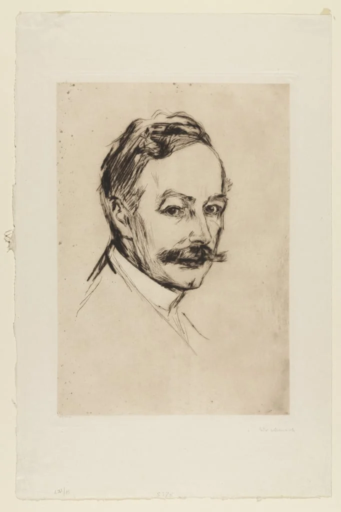Untitled, by Edvard Munch, ink, 1902