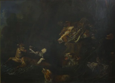 Hunting, by Jan Fyt, oil, 1650