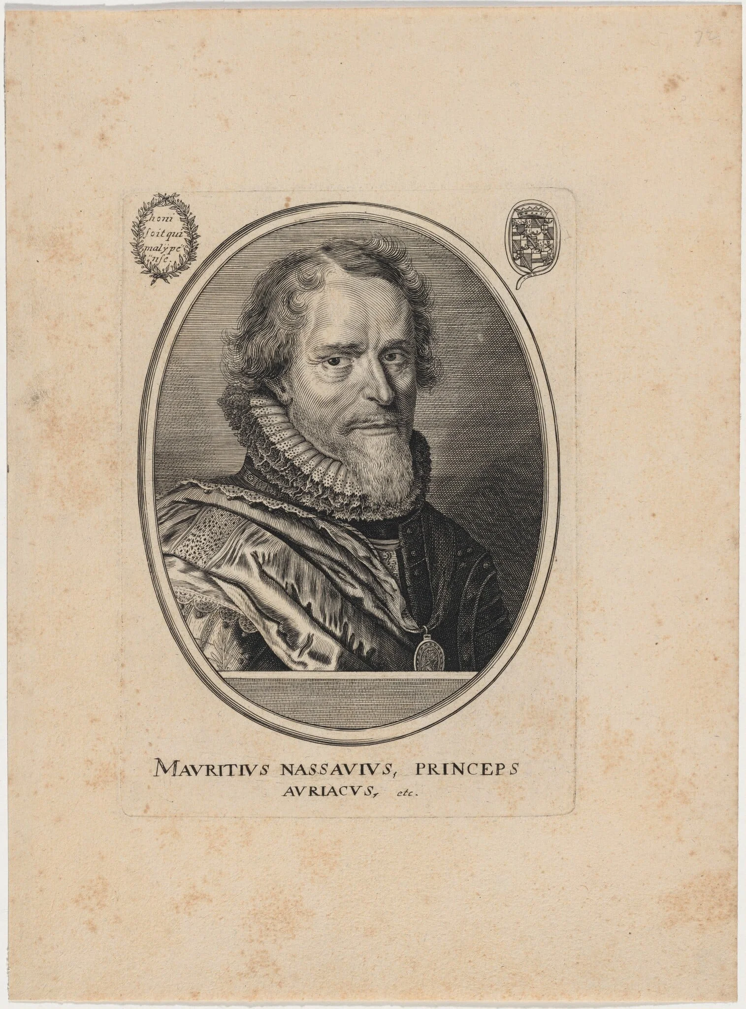 Maurice, Prince of Orange, by Unknown 19th Century, ink, 1850