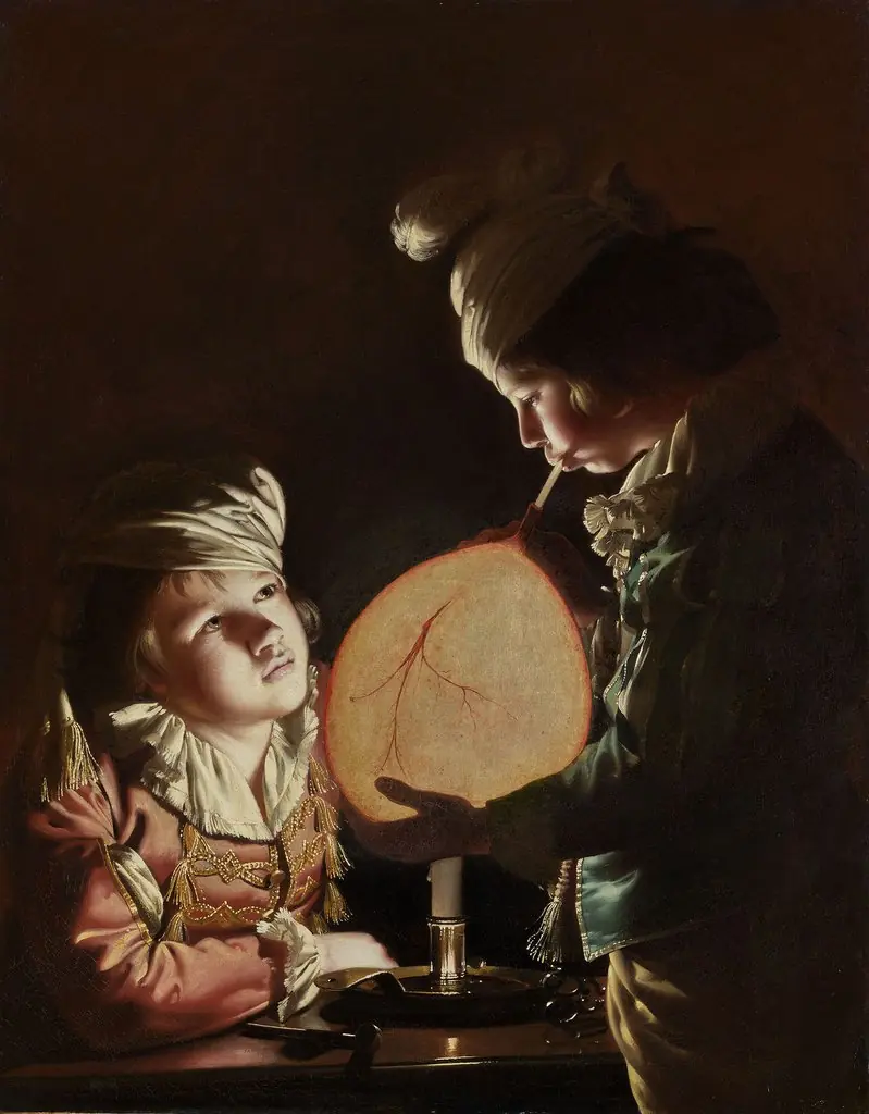 Two Boys with a Bladder