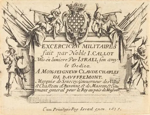Title Page for "The Military Exercises"