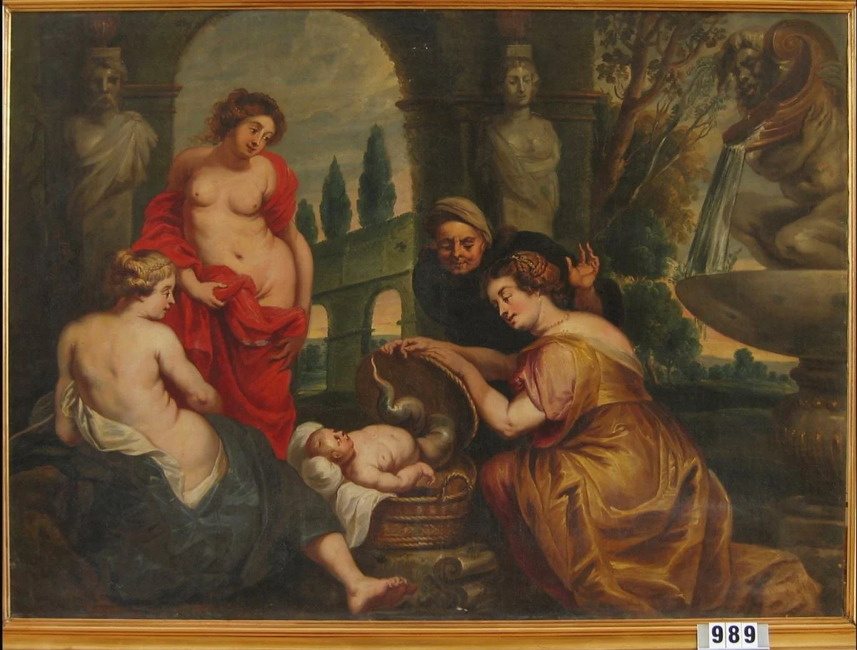 Găsirea lui Moise, by Peter Paul Rubens, unspecified, 1642