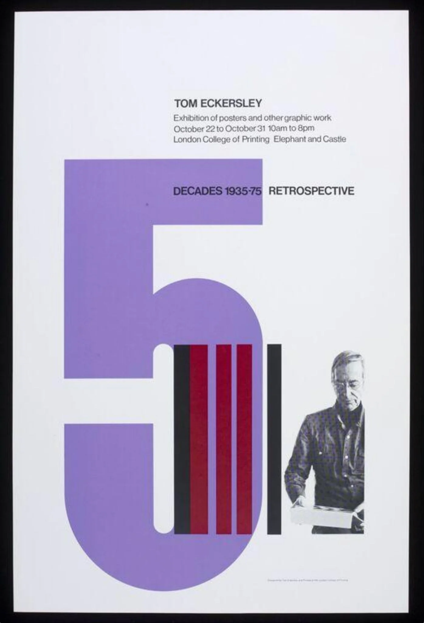 Tom Eckersley: 5 Decades 1935-1975, by Tom Eckersley, 1975