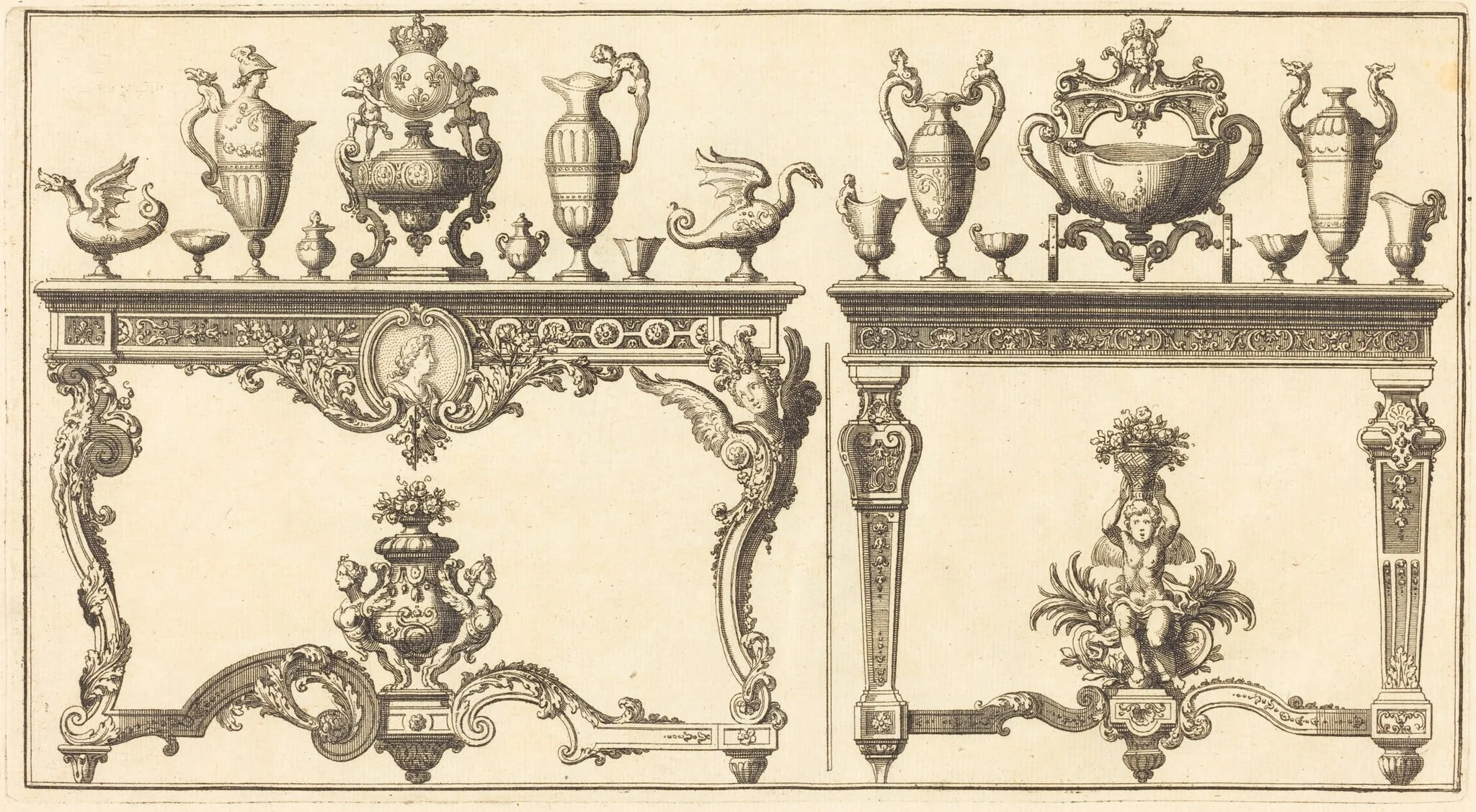 Livre de Tables, by Pierre Lepautre, ink, 1702