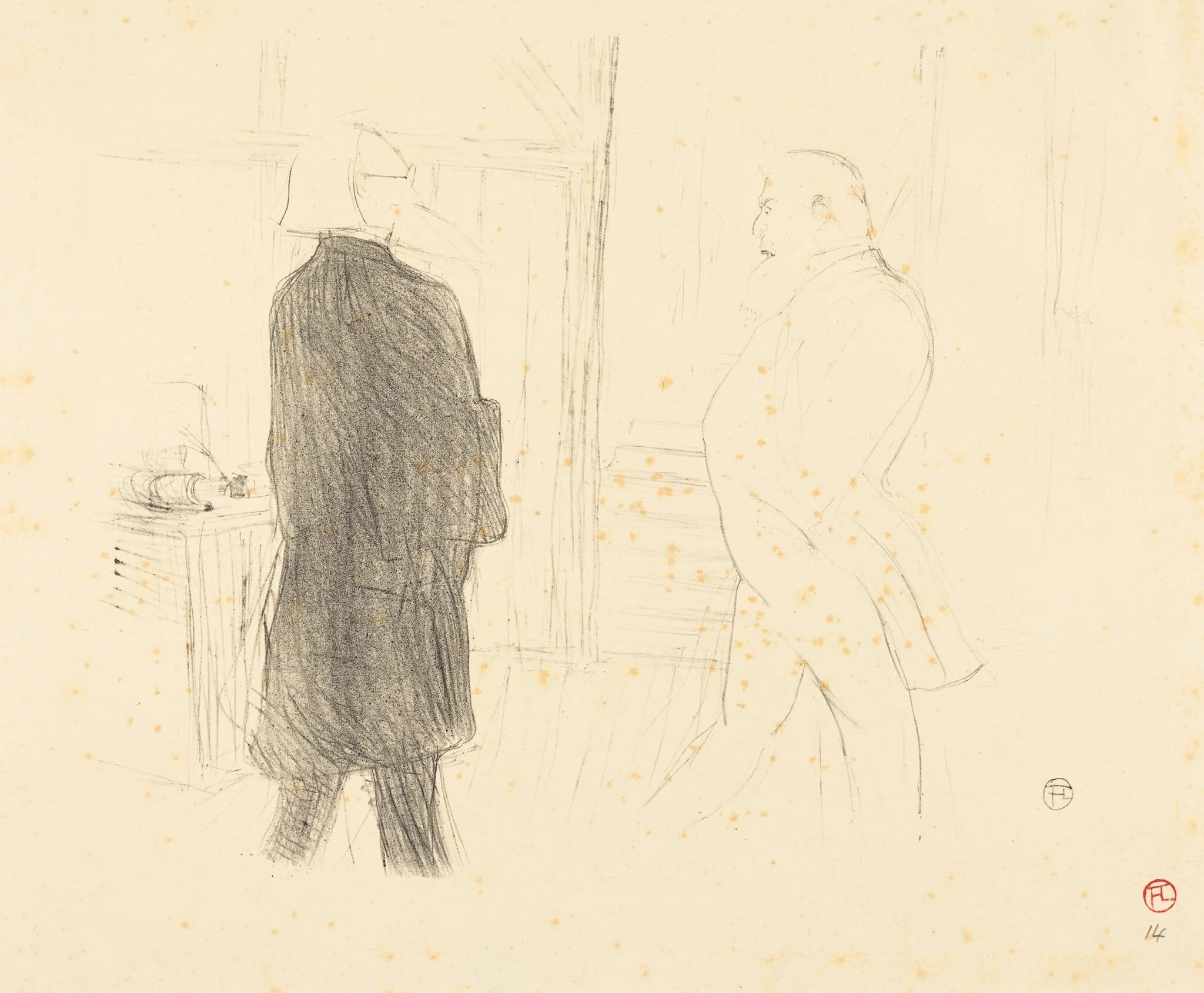 Antoine and Gémier in "Une Faillite"