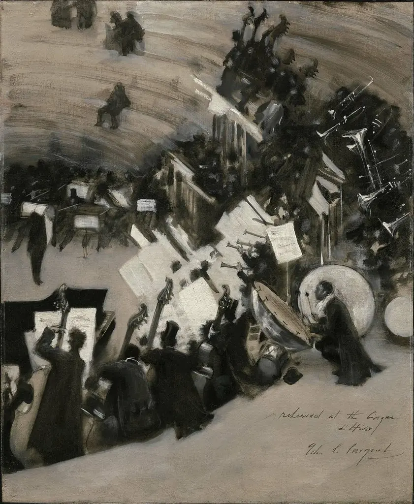 Rehearsal of the Pasdeloup Orchestra at the Cirque d'Hiver