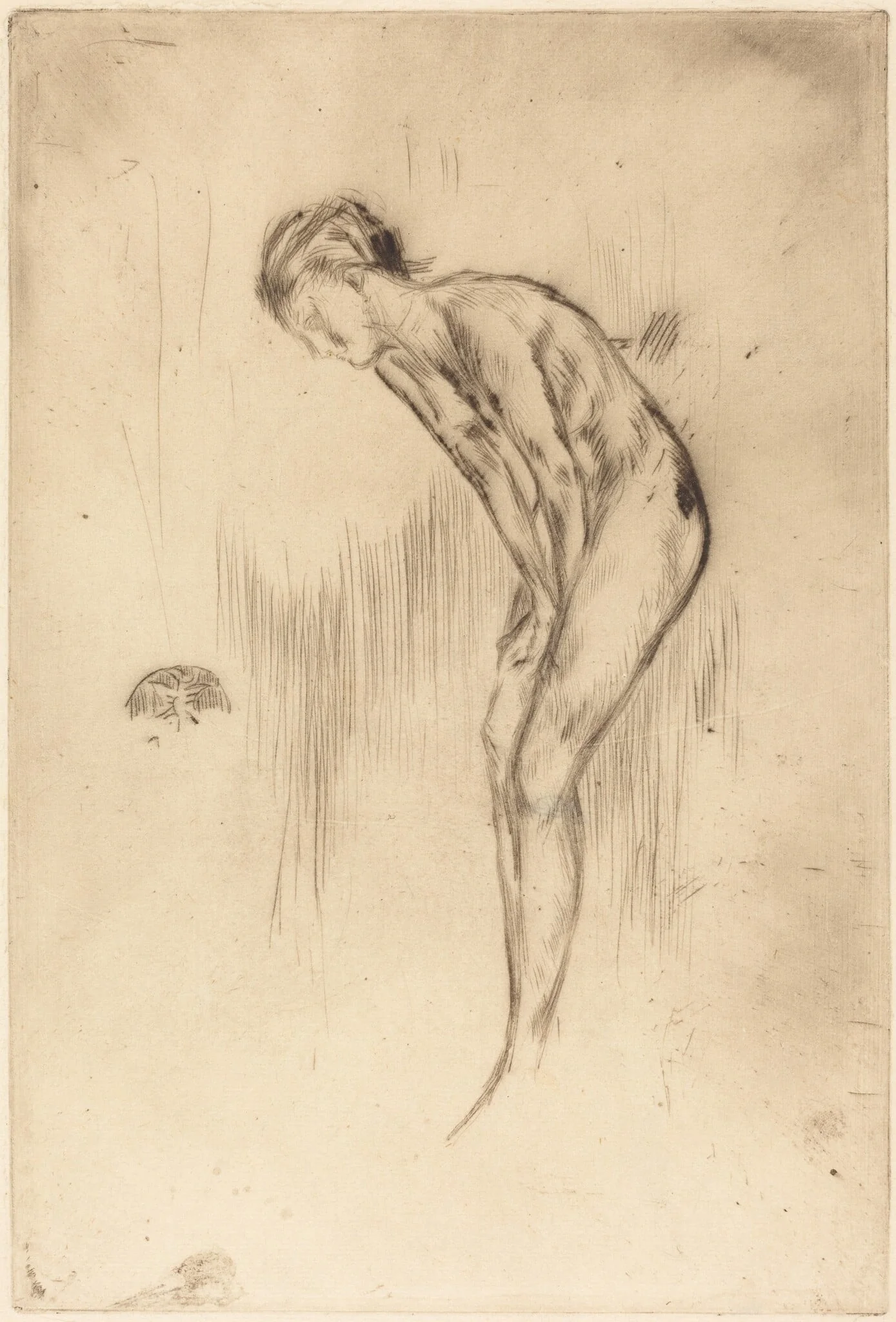 Tillie: A Model, by James McNeill Whistler, ink, 1873