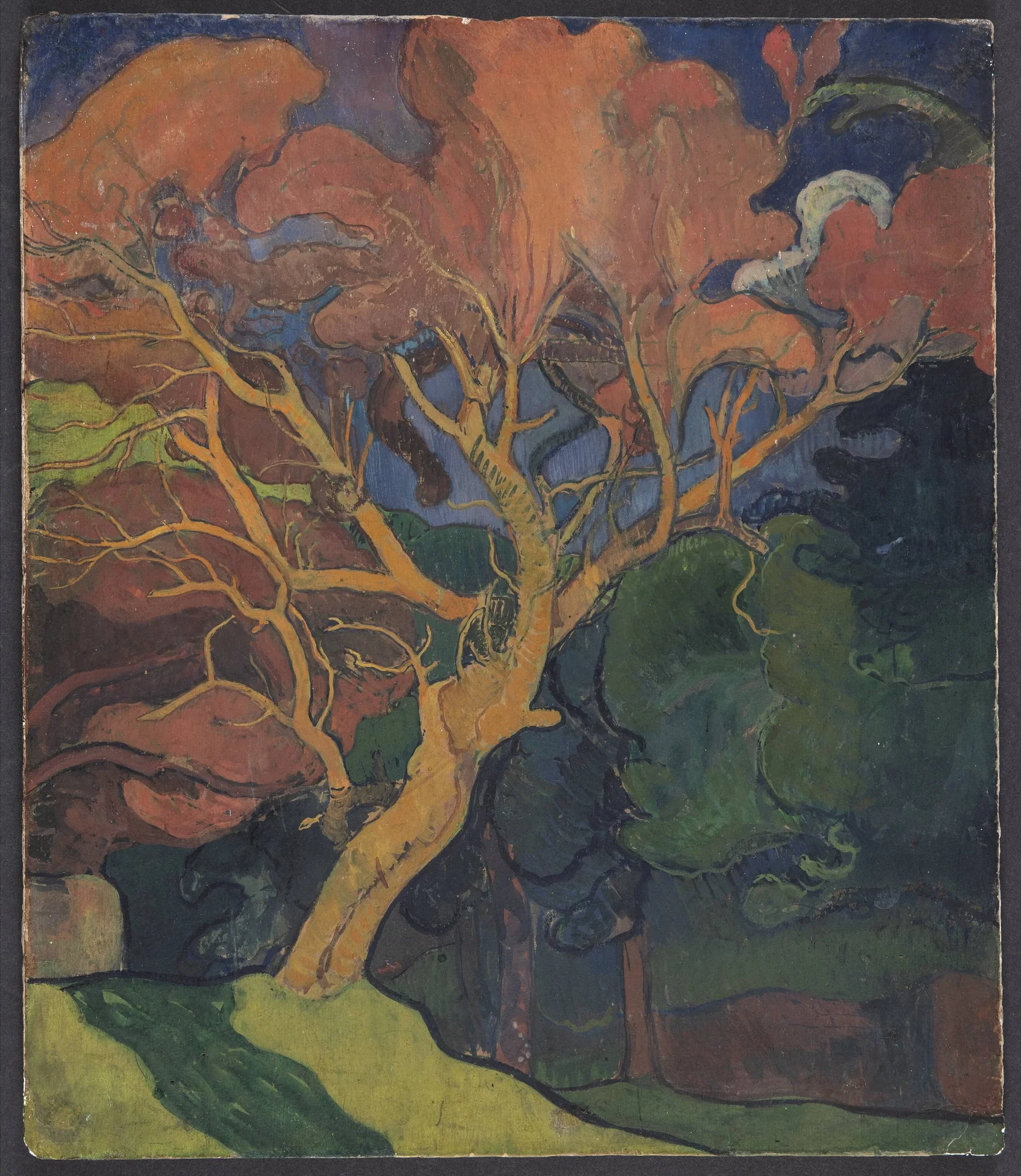 Wood with Crooked Tree, by Unknown, 1850