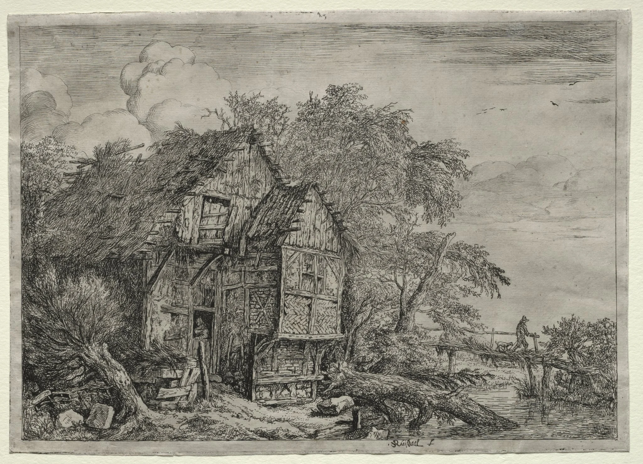 The Little Bridge, by Jacob van Ruisdael, 1650