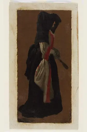 A Lady Seen in Profile, Holding a Fan