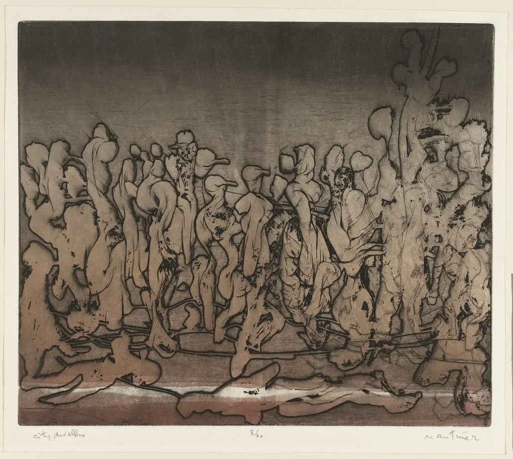 Untitled, by Nemesio Antúnez, ink, 1949