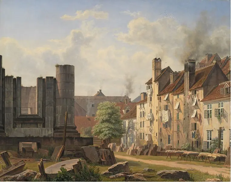 View of the Marble Square with the Ruins of the Uncompleted Frederik's Church
