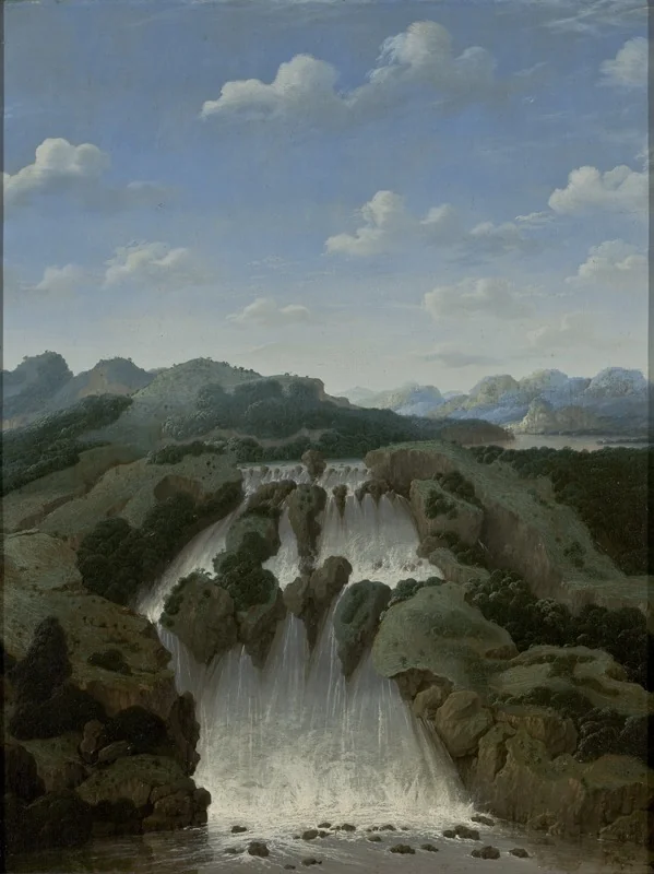 Paulo Afonso Falls, by Frans Post, oil, 1649