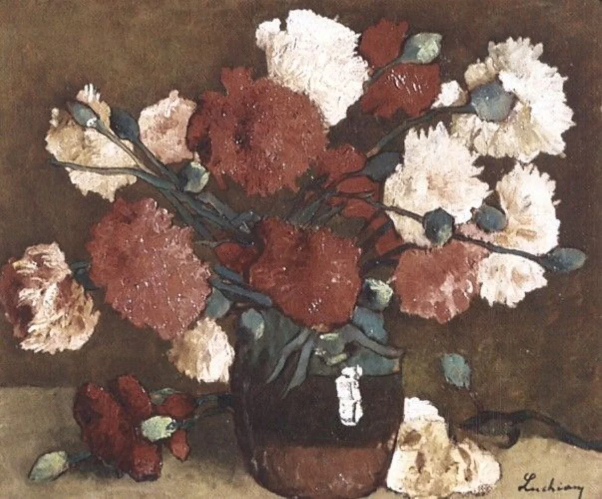 Vas cu garoafe, by Ștefan Luchian, unspecified, 1912