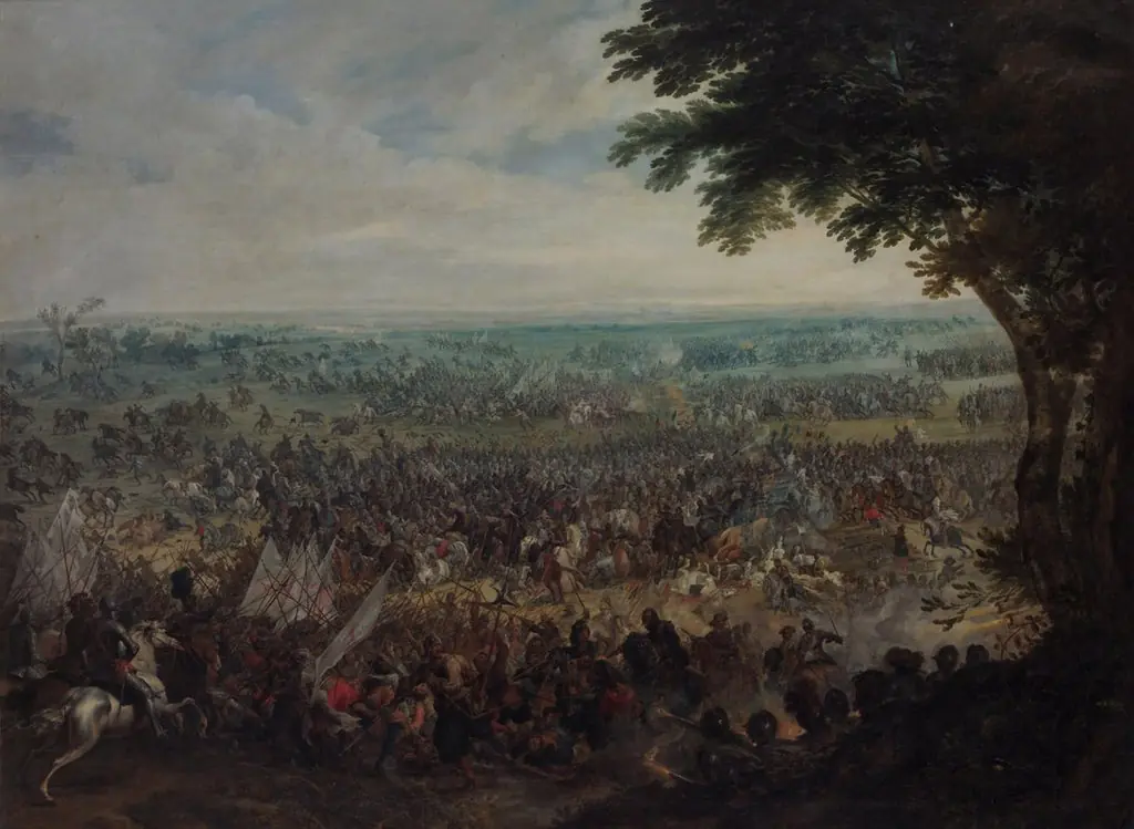 Large cavalry battle