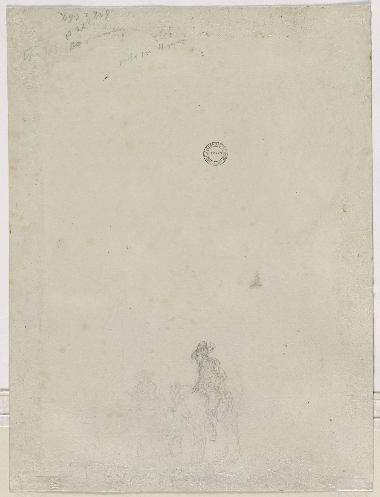 Sketch of Peasants at a Fountain (verso)