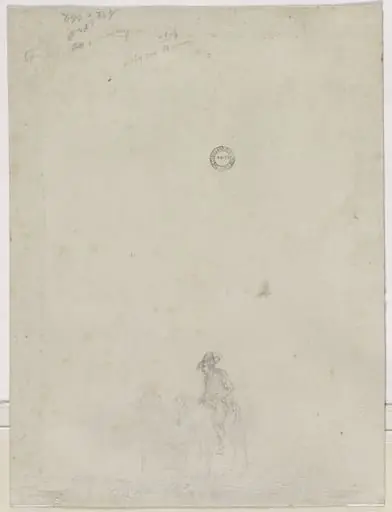 Sketch of Peasants at a Fountain (verso)
