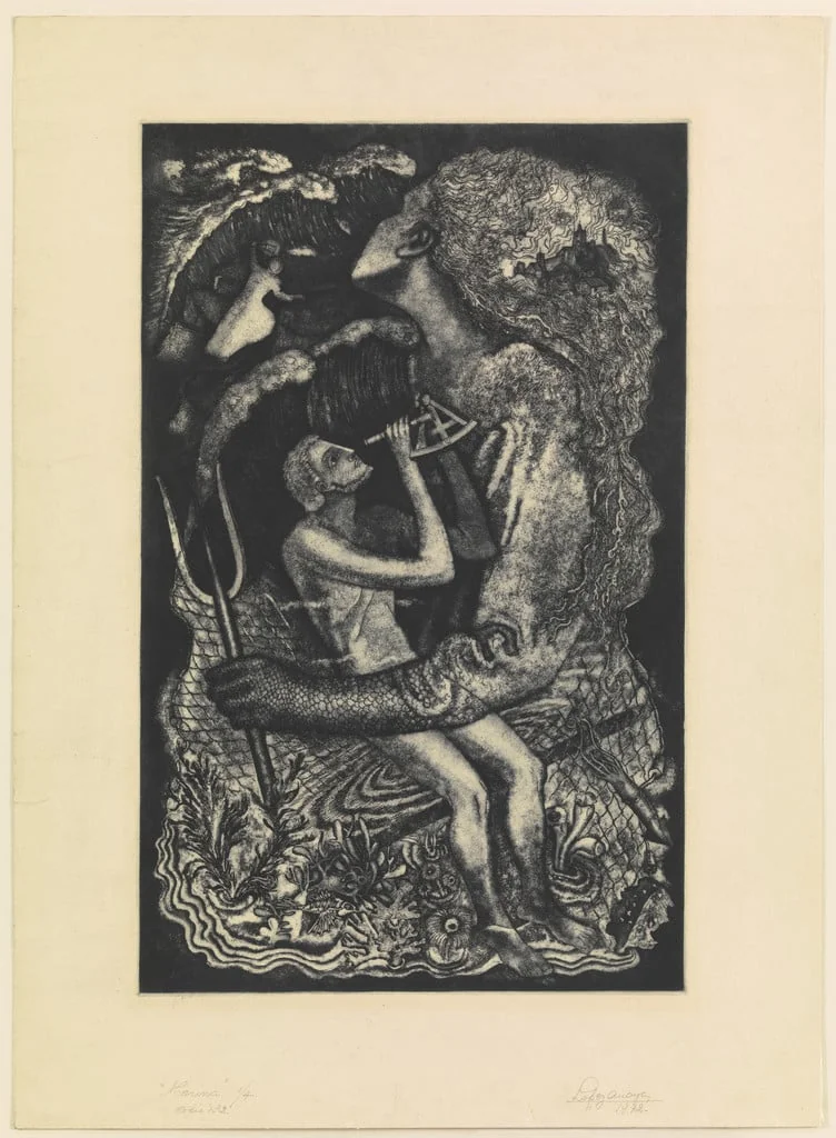 Untitled, by Fernando López Anaya, ink, 1942