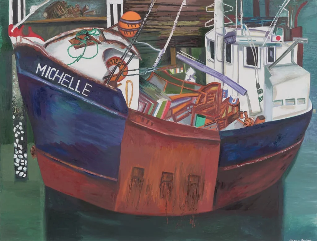 Untitled, by Malcolm Morley, oil, 1992