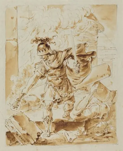 Alexander Setting Fire to Persepolis