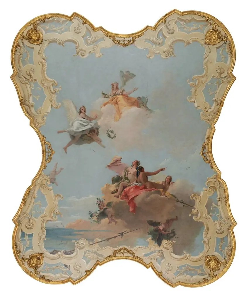 Virtue and Nobility Crowning Love