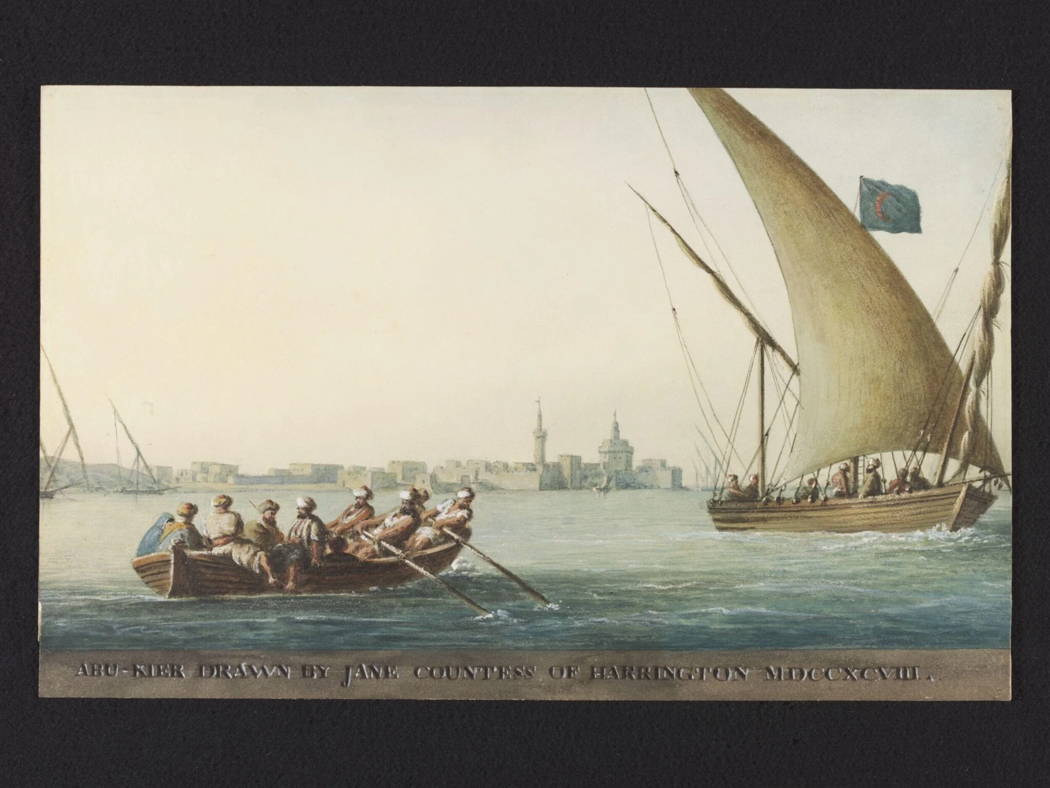 Abu-Kier, by Jane Stanhope, watercolor, 1798