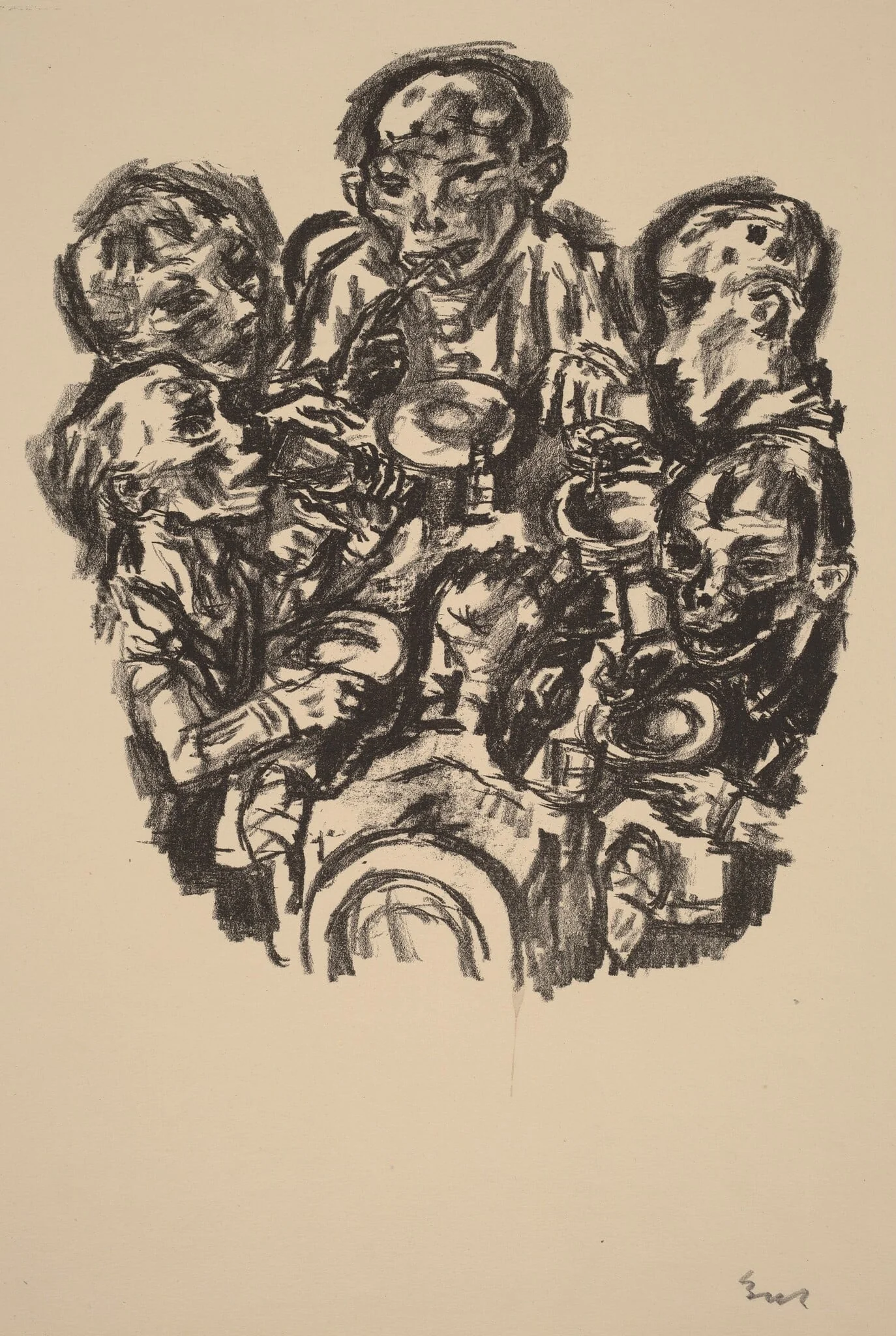 Six Diners at Table