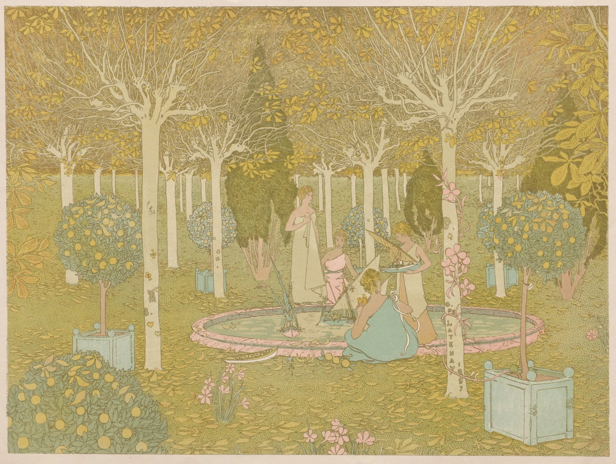 The Park, by Gaston de Latenay, 1897
