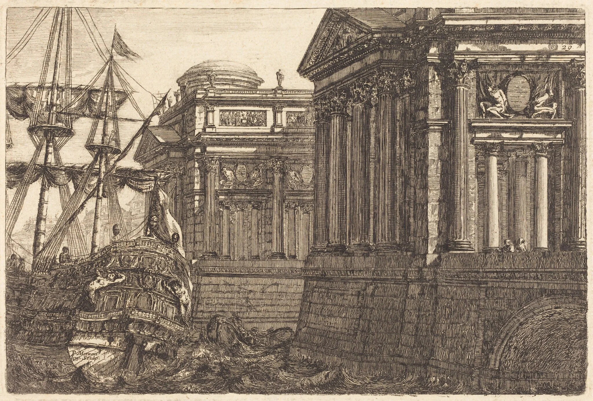Imaginary Port Scene