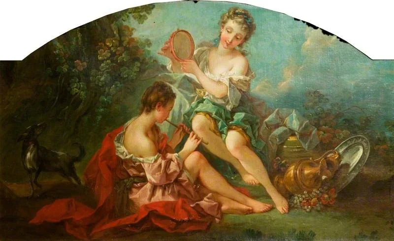 Arcadian Nymphs Making Music