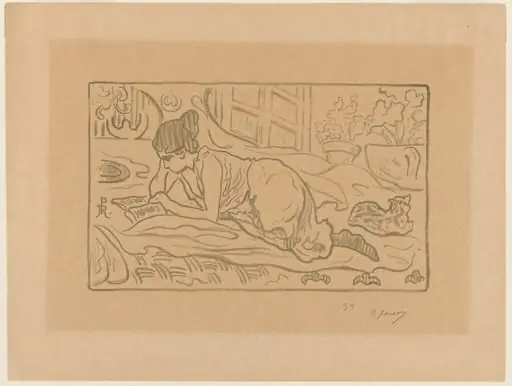 La Liseuse couchée