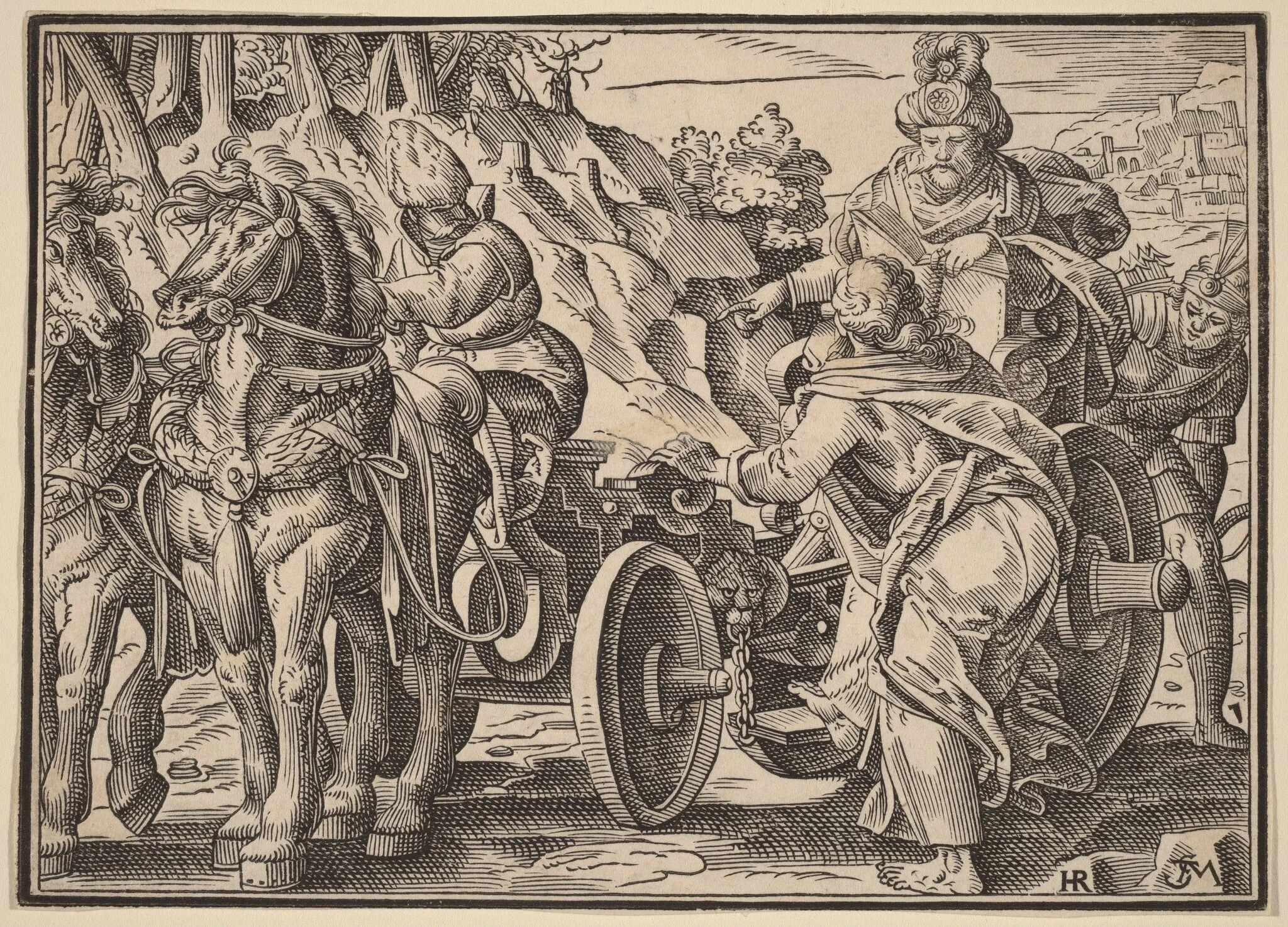 Christ Tells His Disciples of the Last Judgment, by Christoph Murer, ink, 1630