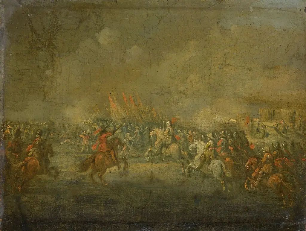 A cavalry attack