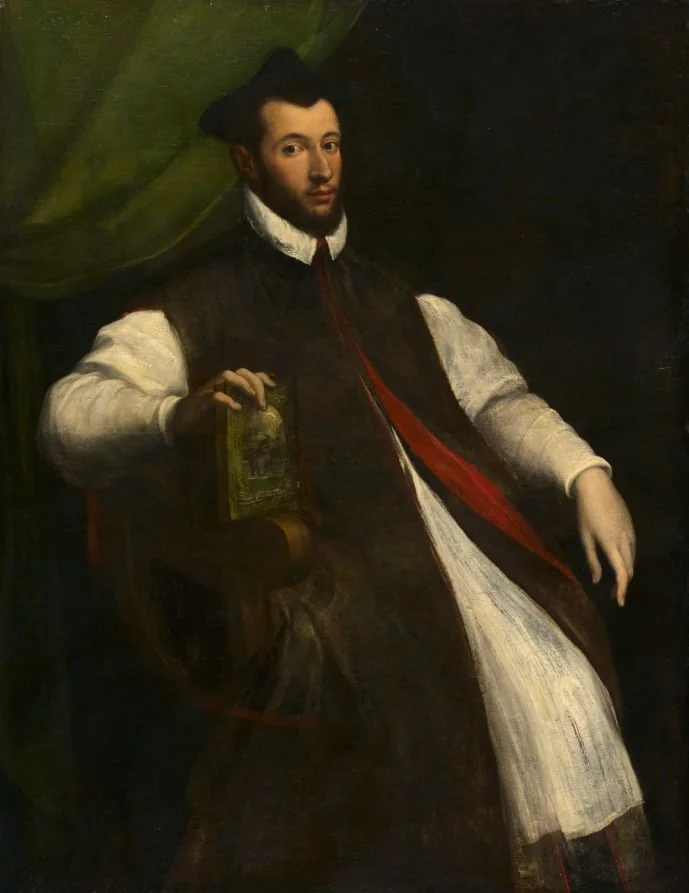 Portrait of a Prelate, by Girolamo da Carpi, unspecified, 1504