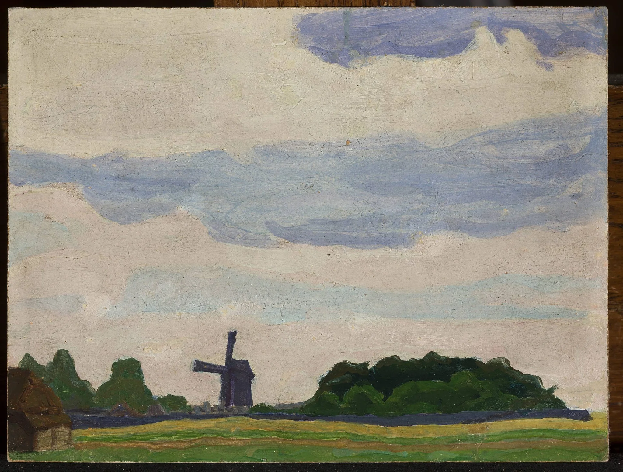 Landscape with a windmill