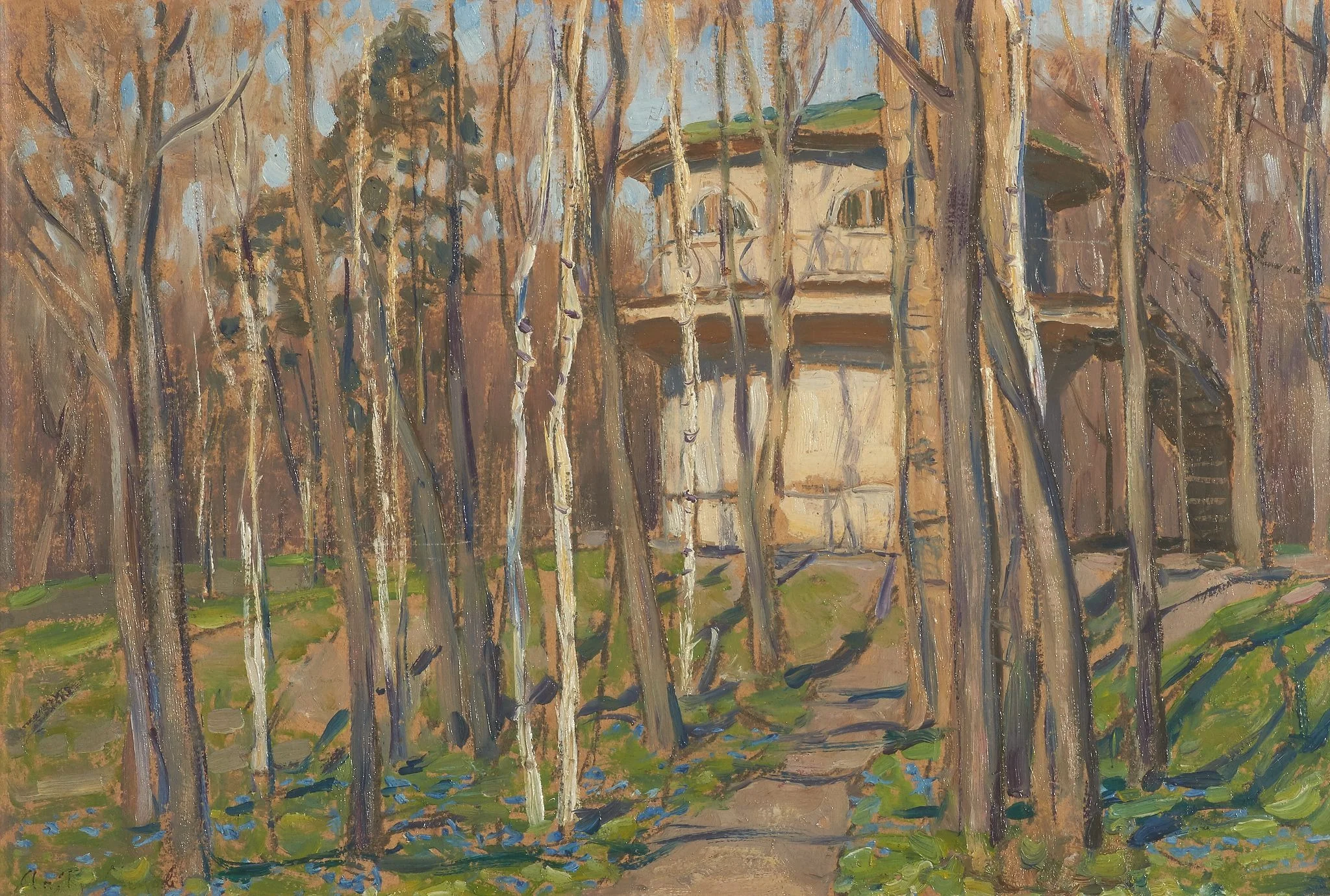 Gazebo, by Apollinary Vasnetsov, oil, 1904