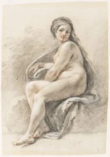 Seated female nude