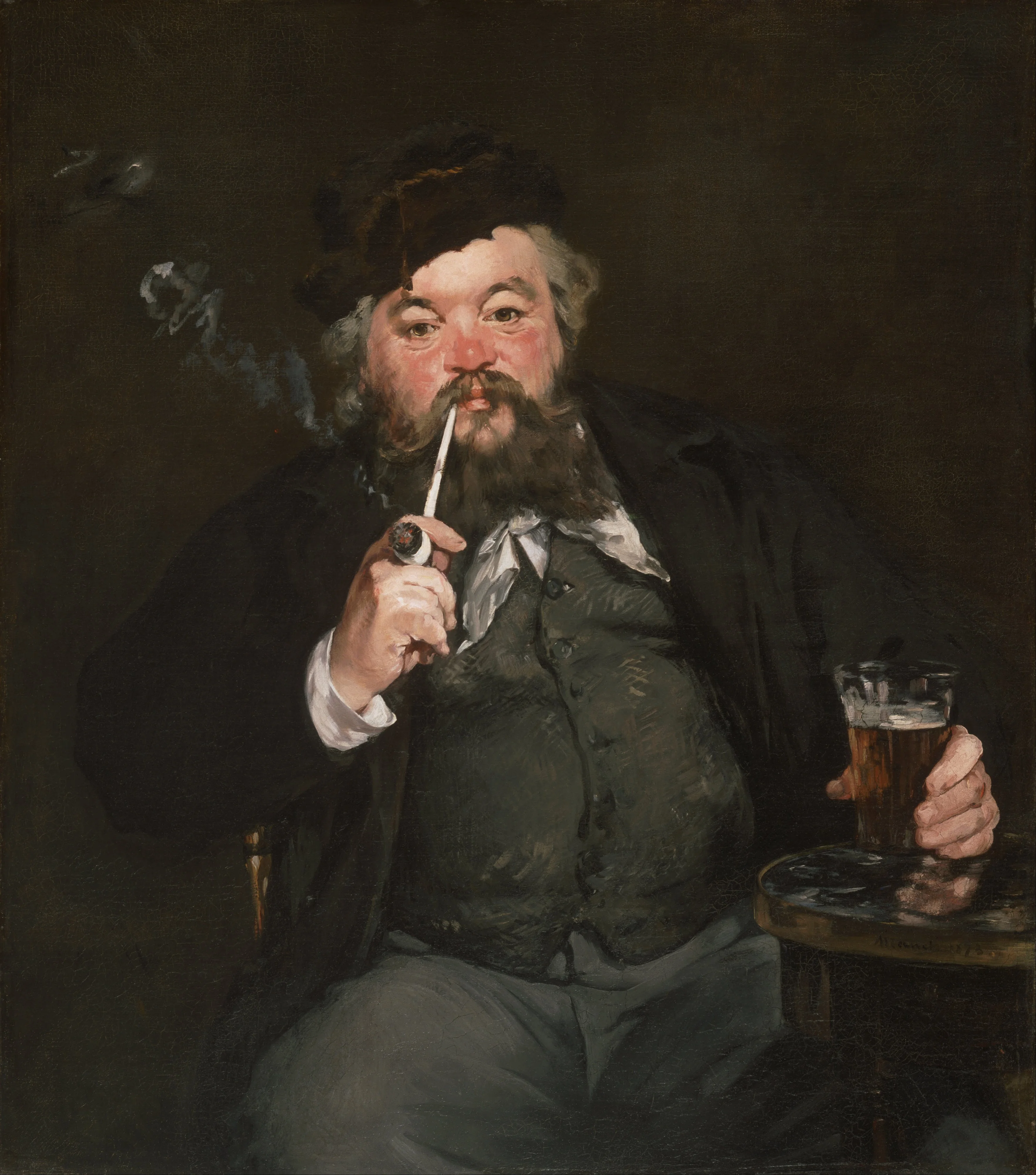 Le Bon Bock, by Edouard Manet, oil, 1873