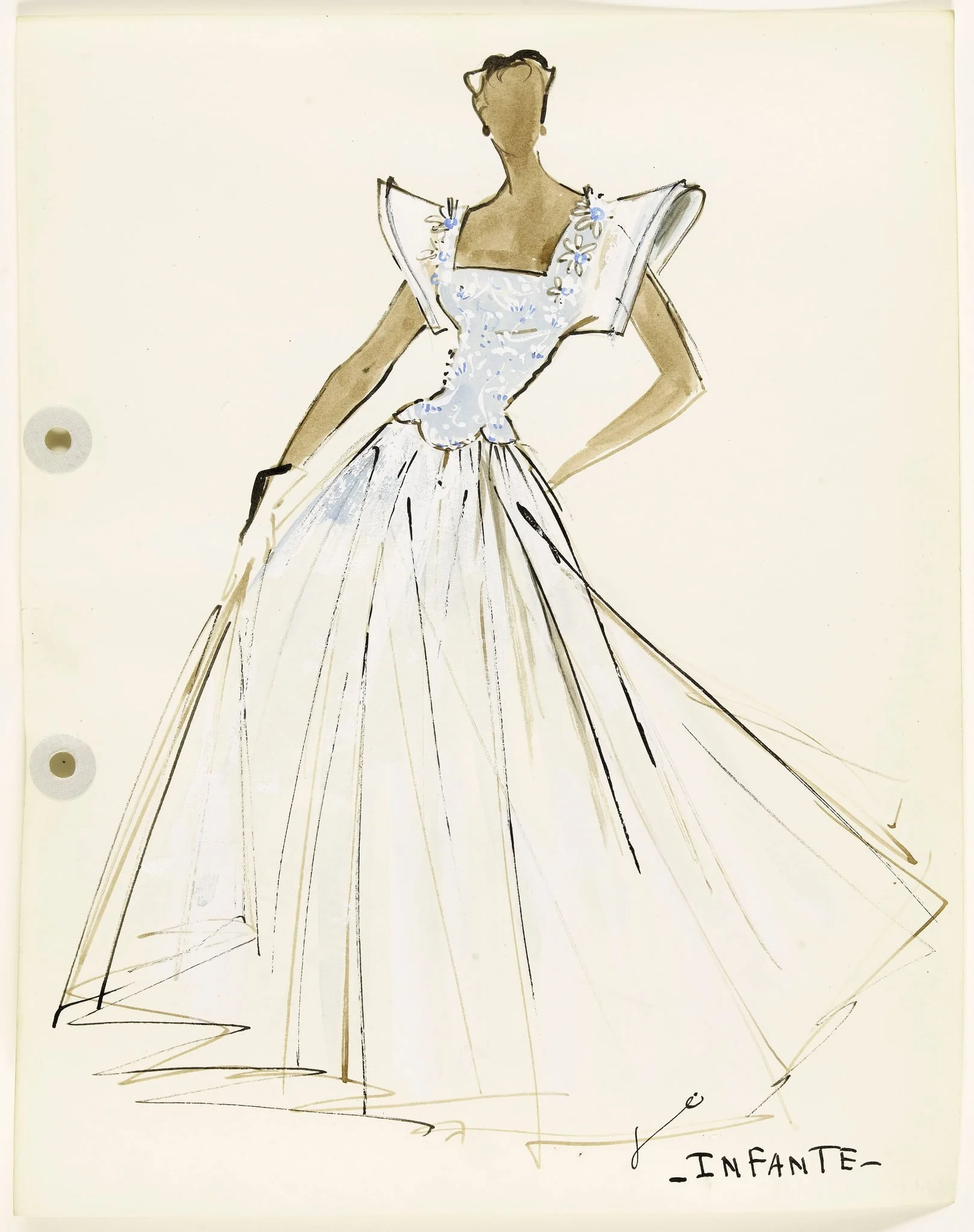 'Infante', by Carven, 1951