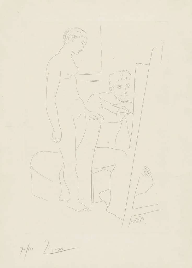 Untitled, by Pablo Picasso, ink, 1927
